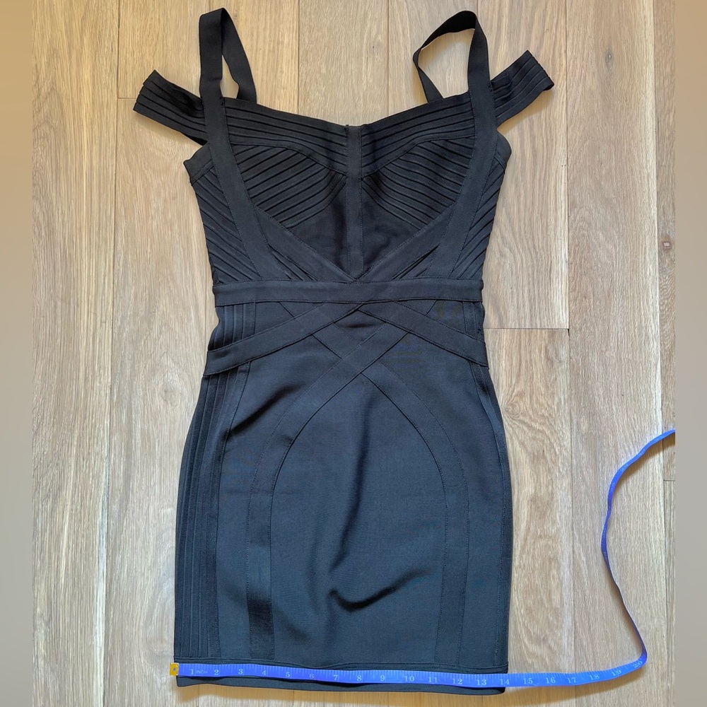 House of CB Black Bandage Bodycon Mini Dress - Picture 8 of 9